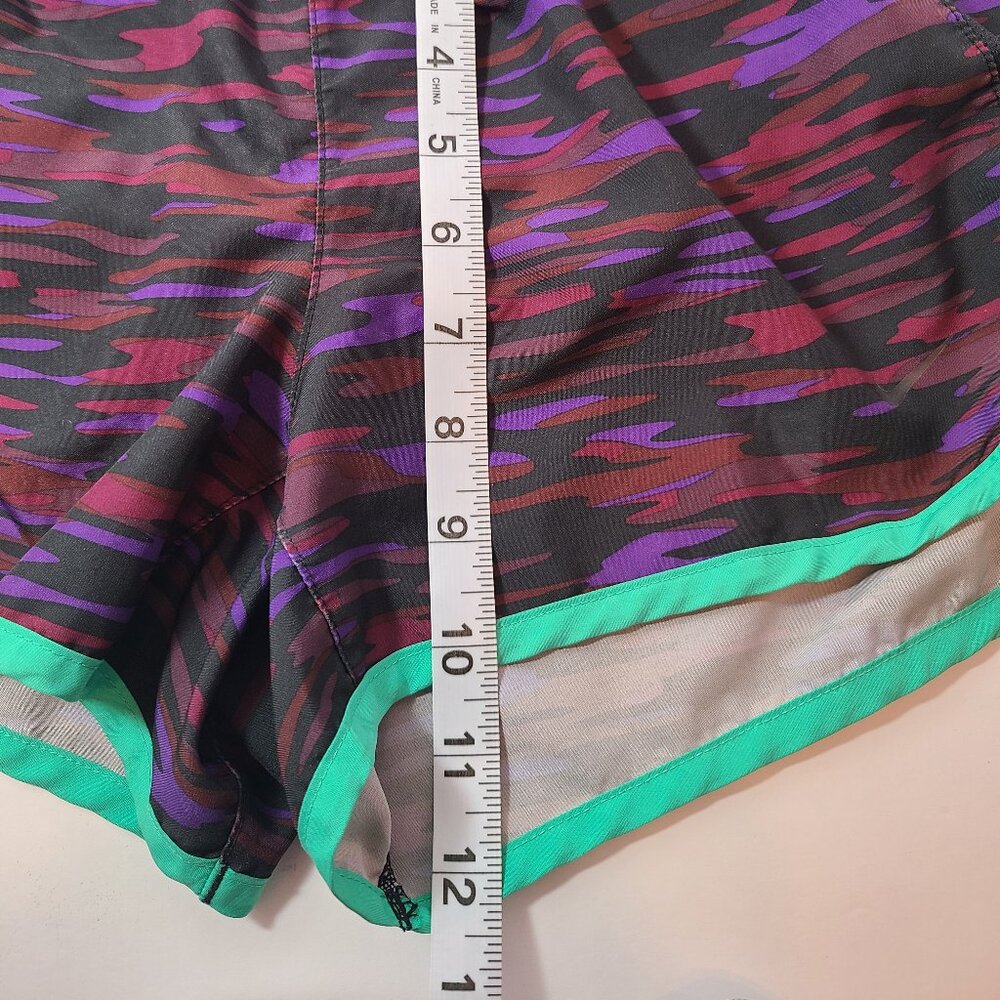 Nike Tempo Dri-FIT Running Shorts – Purple Camo with Teal Trim, Size Small - Picture 5 of 5